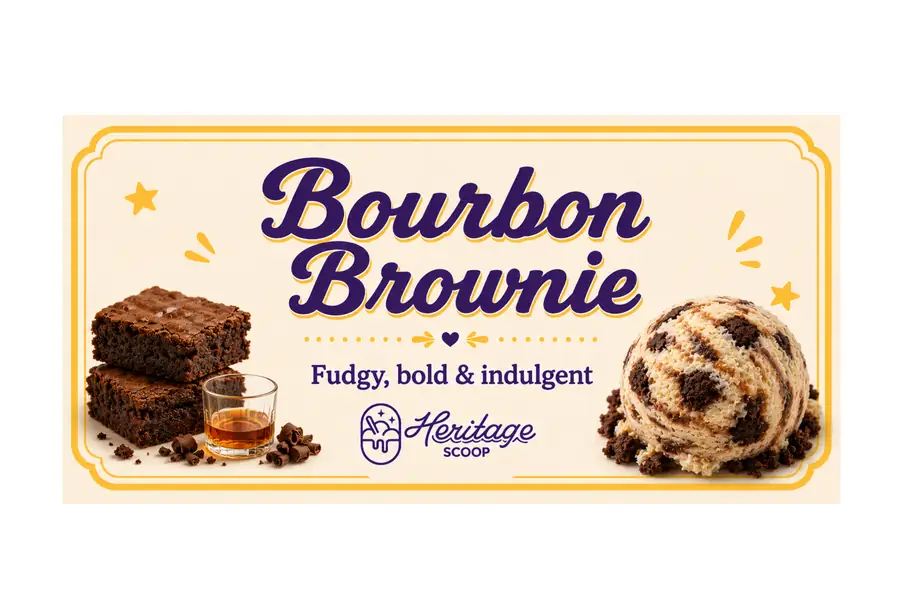 Bourbon Brownie ice cream at Heritage Scoop