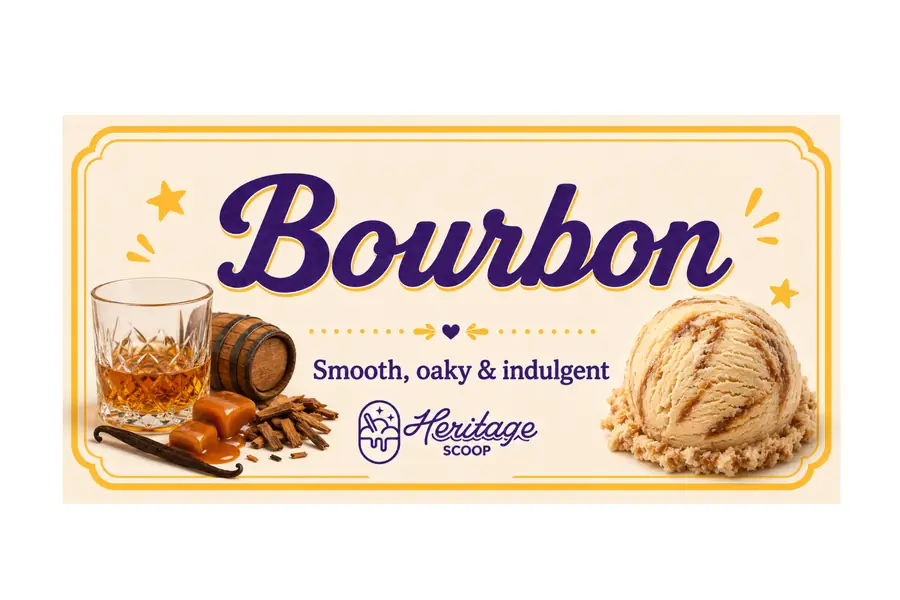 Bourbon ice cream at Heritage Scoop