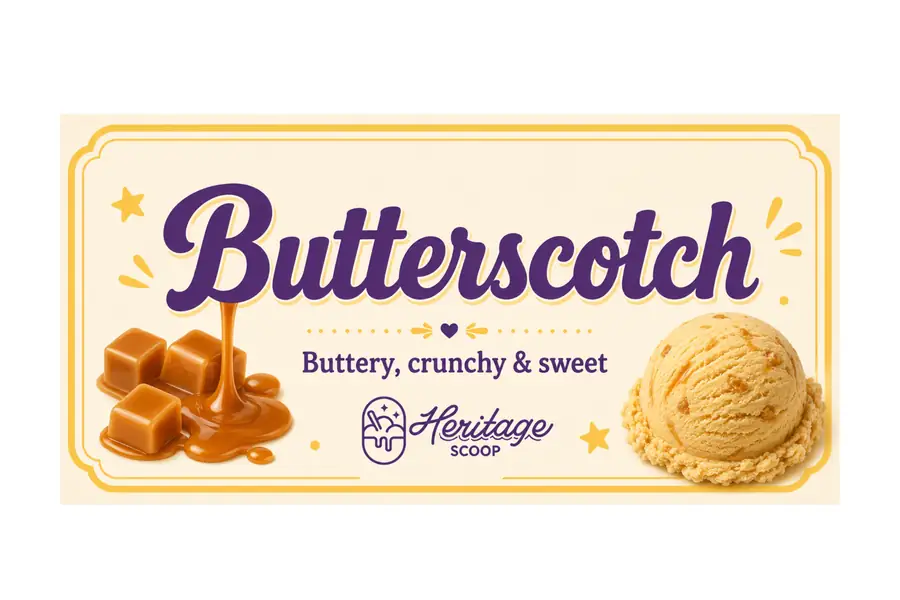 Butterscotch ice cream at Heritage Scoop