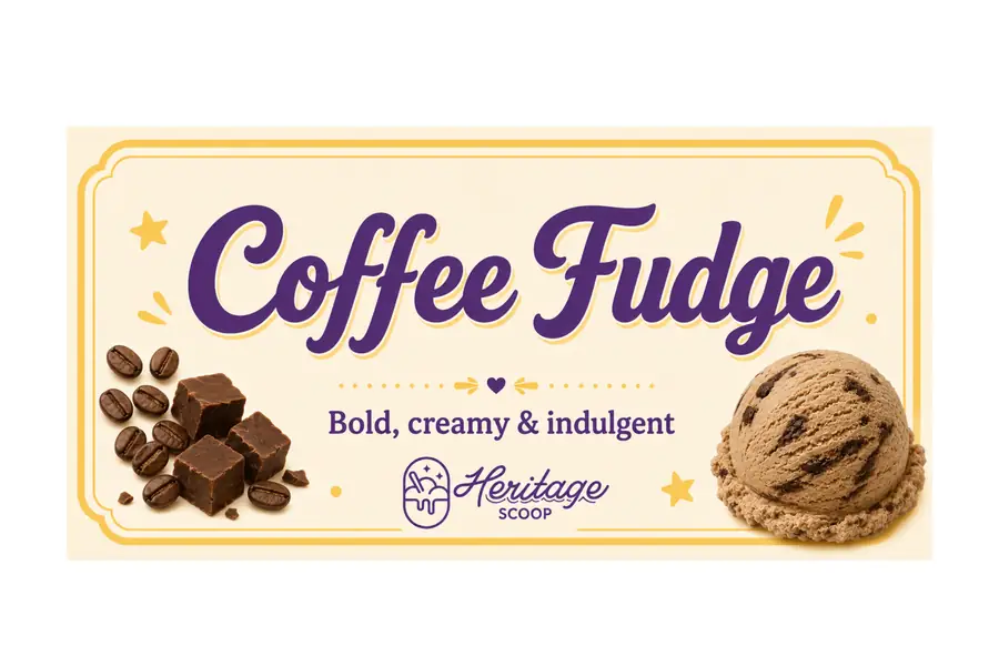 Coffee Fudge ice cream at Heritage Scoop