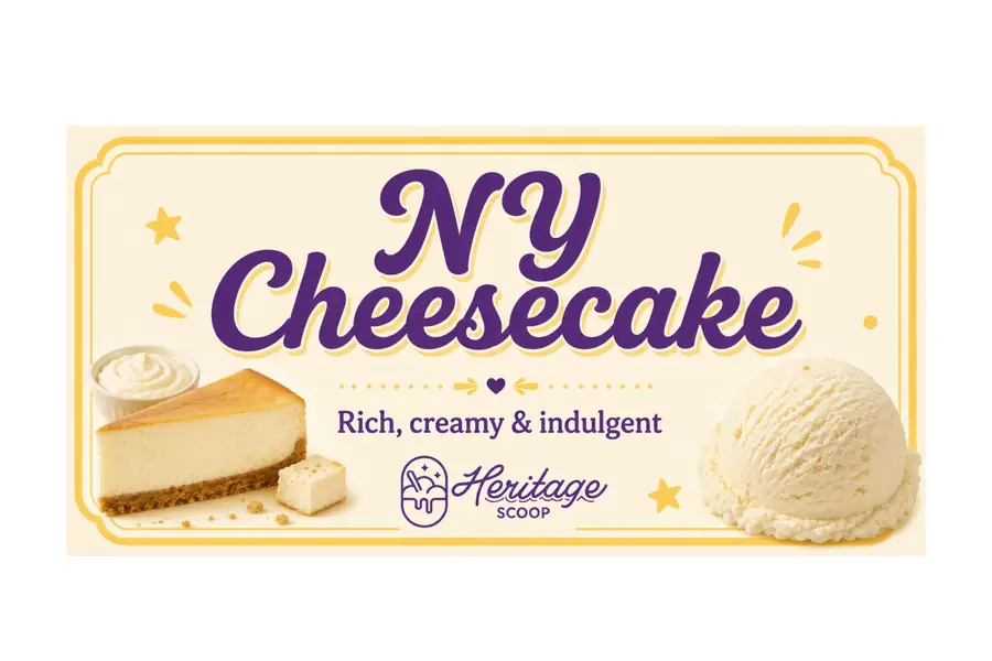 NY Cheesecake ice cream at Heritage Scoop