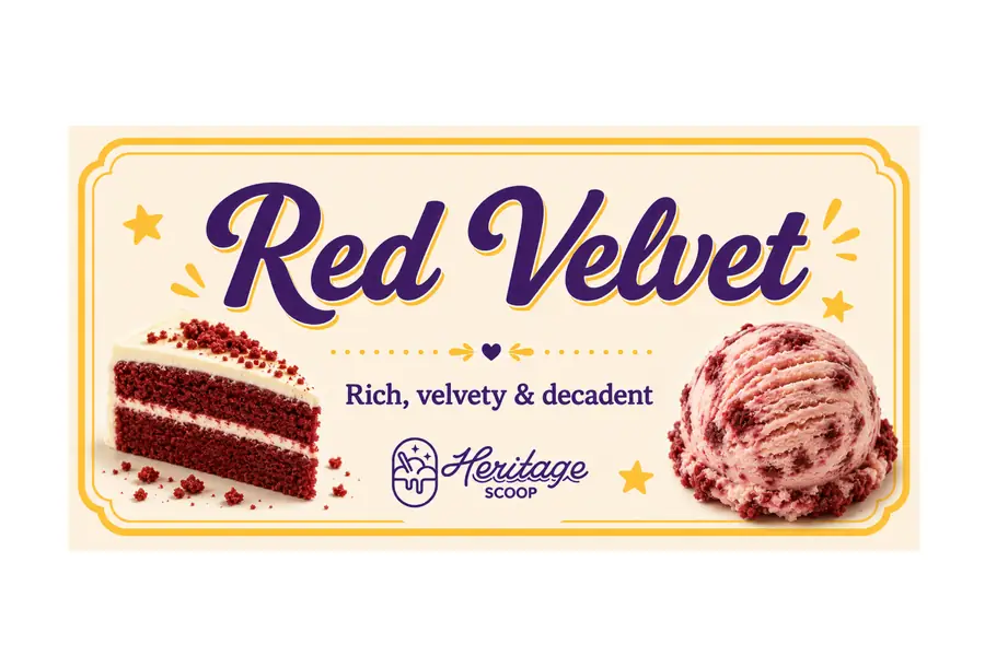 Red Velvet ice cream at Heritage Scoop